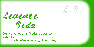 levente vida business card